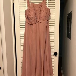 Dusty Rose Azazie bridesmaid dress